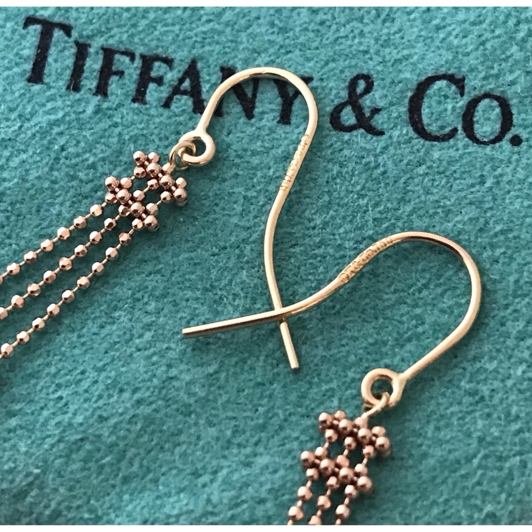 Tiffany & Co. - Tiffany K18PGメッシュフリンジピアス 美品希少 Tiffany & Co. - Tiffany K18PGメッシュフリンジピアス 美品希少