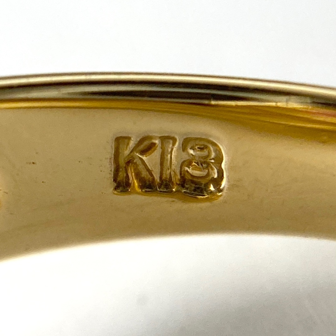 ルビー デザインリング 10号 K18 【中古】 ルビー デザインリング 10号 K18 【中古】