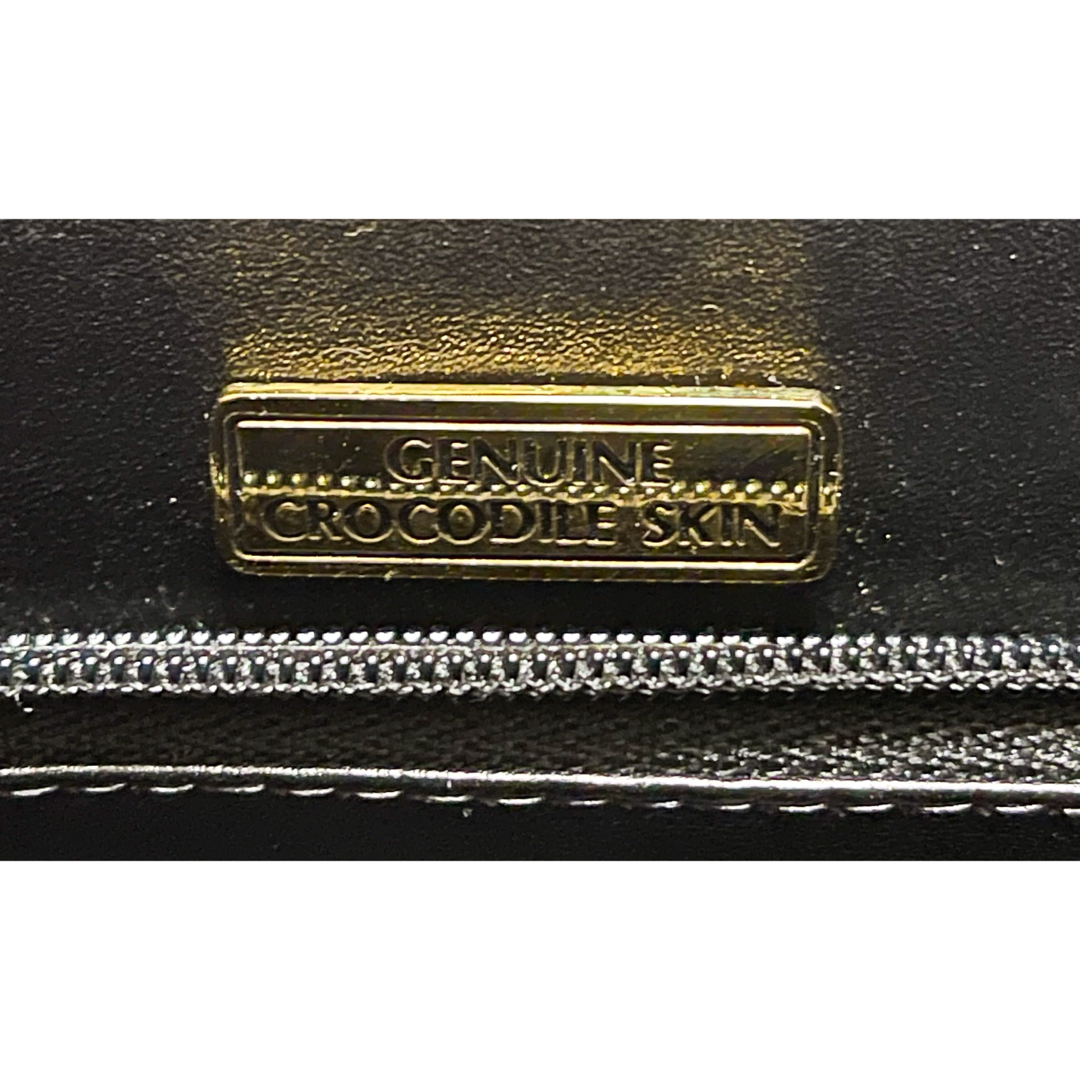 美品】シャイニングクロコ 鰐革 クロコダイル ハンドバッグ 美品】シャイニングクロコ 鰐革 クロコダイル ハンドバッグ