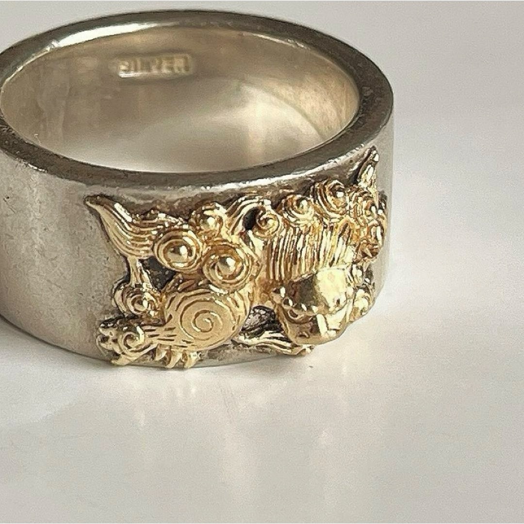 Vintageヴィンテージ 狛犬?SILVERリング 約22.5〜23号の間位 Vintageヴィンテージ 狛犬?SILVERリング 約22.5〜23号の間位