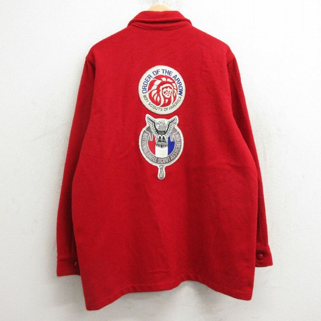 XL☆古着 長袖 ウール ジャケット メンズ 80年代 80s XL☆古着 長袖 ウール ジャケット メンズ 80年代 80s