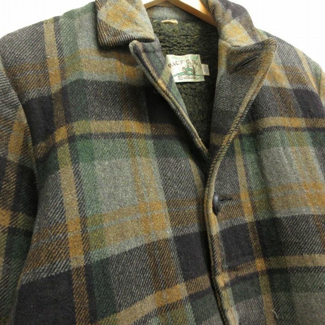 L☆古着 長袖 ウール ジャケット メンズ 80年代 80s 濃緑他 L☆古着 長袖 ウール ジャケット メンズ 80年代 80s 濃緑他