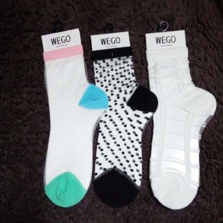 ウィゴー(WEGO)のWEGO シースルーソックス3点　未使用(ソックス)