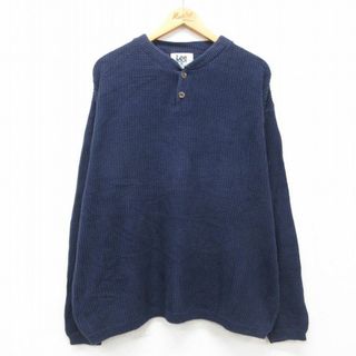 Lee - XL☆古着 リー Lee 長袖 セーター メンズ 90年代 90s 無地 Lee - XL☆古着 リー Lee 長袖 セーター メンズ 90年代 90s 無地