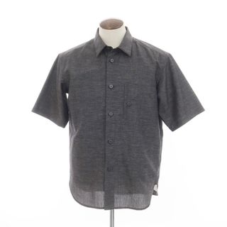 【中古】アイム メン IM MEN 2024年春夏 HYBRID SHIRT 半袖シャツ ダークグレー【サイズ表記なし（Ｌ位）】【メンズ】(シャツ)