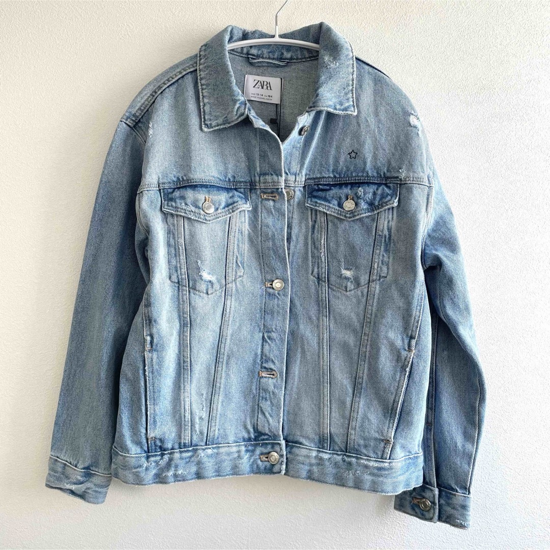 ZARA - 新品 ZARA ザラ キッズ デニムジャケット ライトブルー ZARA - 新品 ZARA ザラ キッズ デニムジャケット ライトブルー
