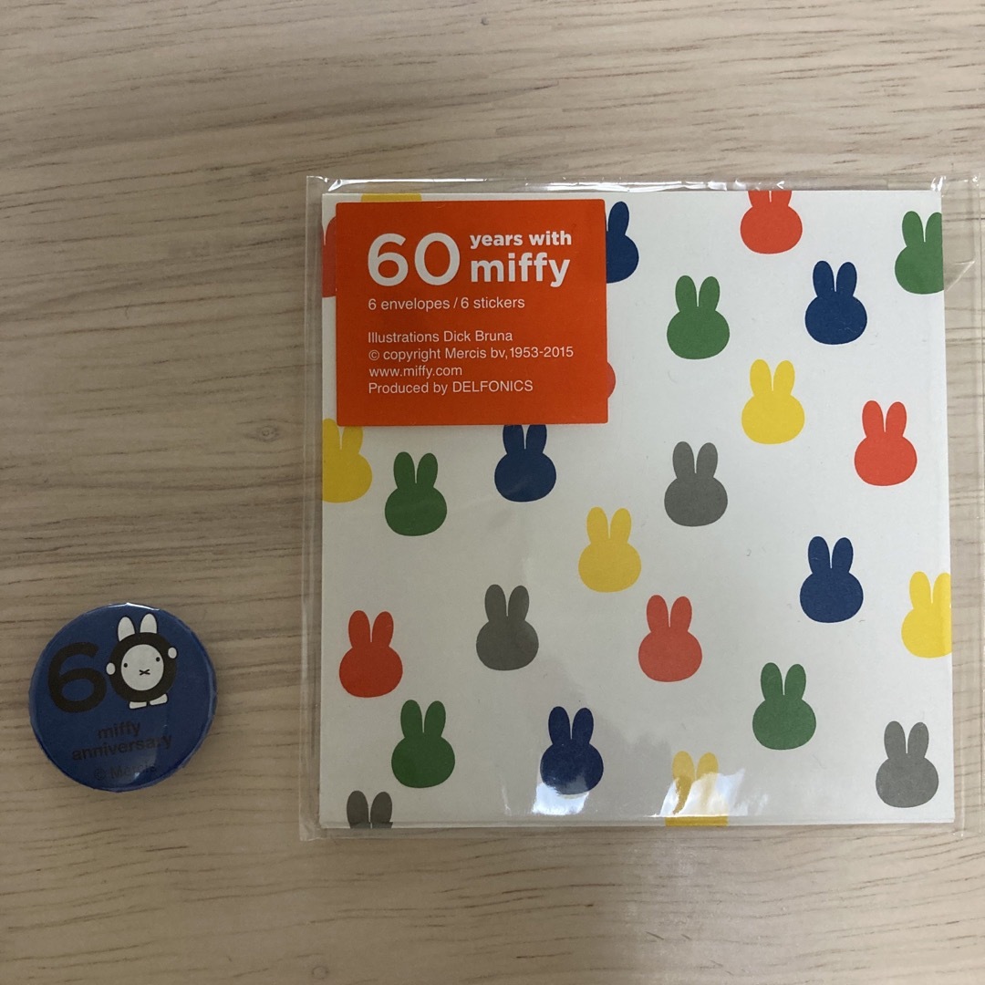 miffy - 【未使用】ミッフィー ピンバッジ 60周年 ナインチェの
