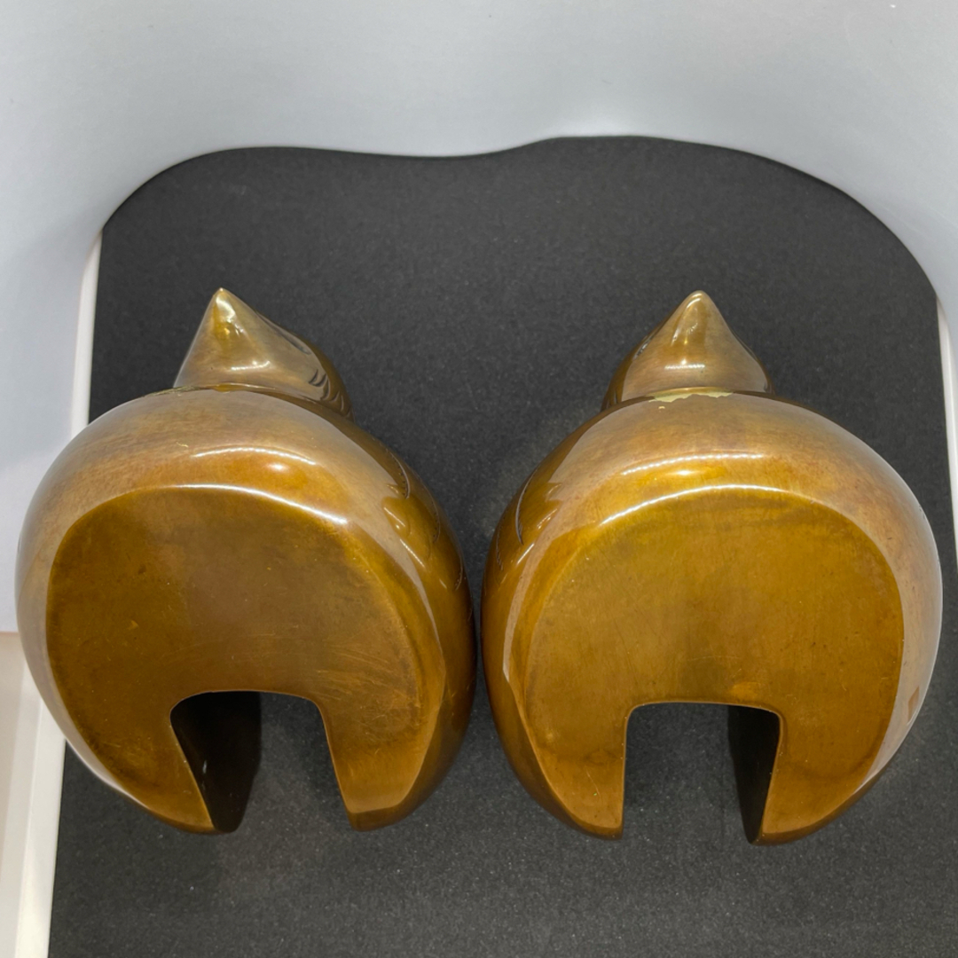 美品】鴛鴦 屏風押え 一対 おしどり 銅 骨董品 美品】鴛鴦 屏風押え 一対 おしどり 銅 骨董品