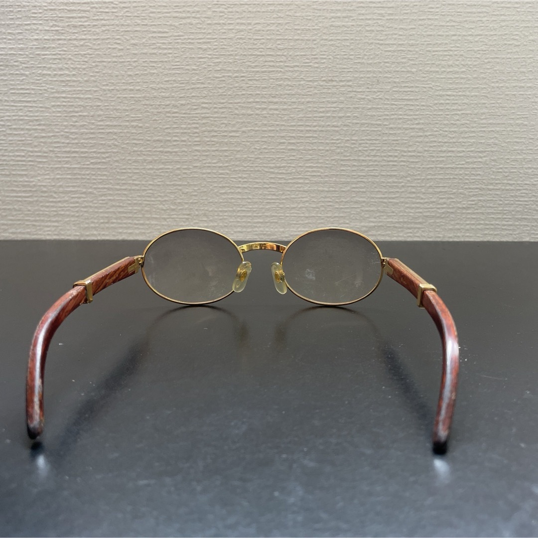 Cartier - Cartier カルティエ トリニティウッドテンプル眼鏡 Cartier - Cartier カルティエ トリニティウッドテンプル眼鏡