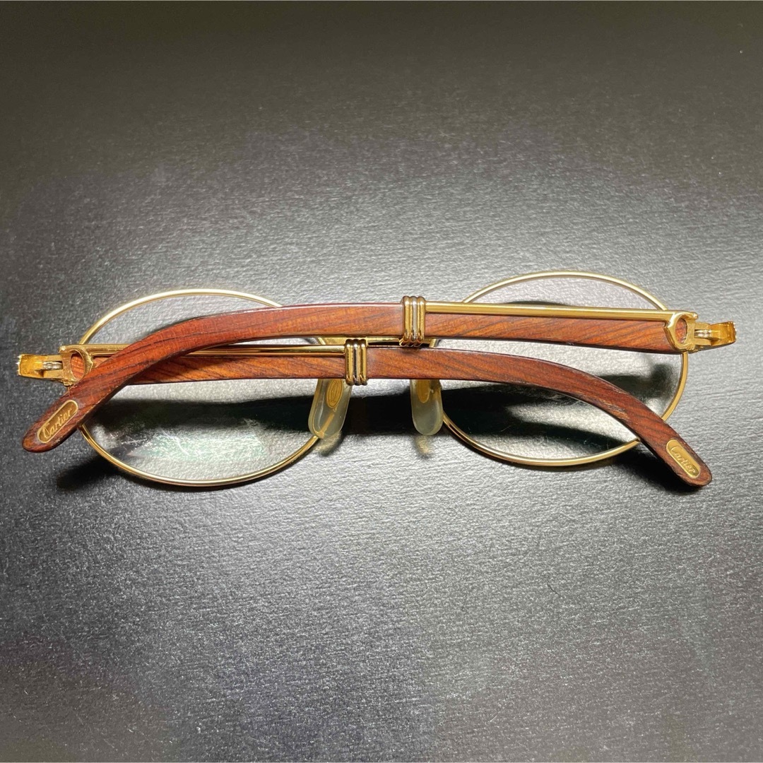 Cartier - Cartier カルティエ トリニティウッドテンプル眼鏡 Cartier - Cartier カルティエ トリニティウッドテンプル眼鏡