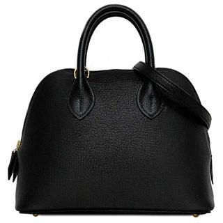 エルメス(HERMES)のエルメス 2way バッグ ボリードミニ 18 1923 f-21526 ブラック ボリード 未使用 美品 レザー シェーブル Sランク B刻印 HERMES ミニ ミニバッグ トップハンドル ショルダーバッグ ファスナー コンパクト(ショルダーバッグ)