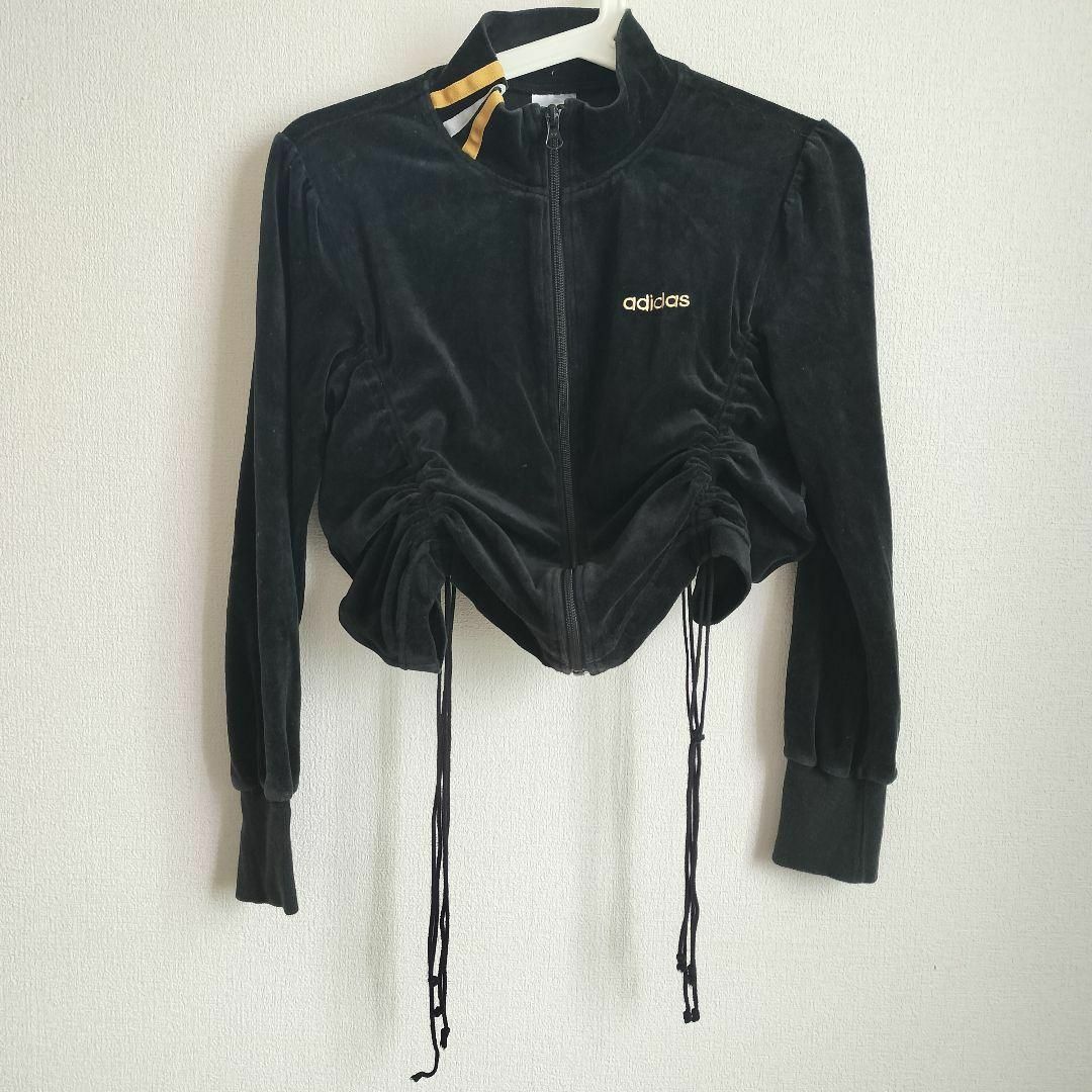 adidas - adidas パーカー レア ヘソ出し アディダス ベロア
