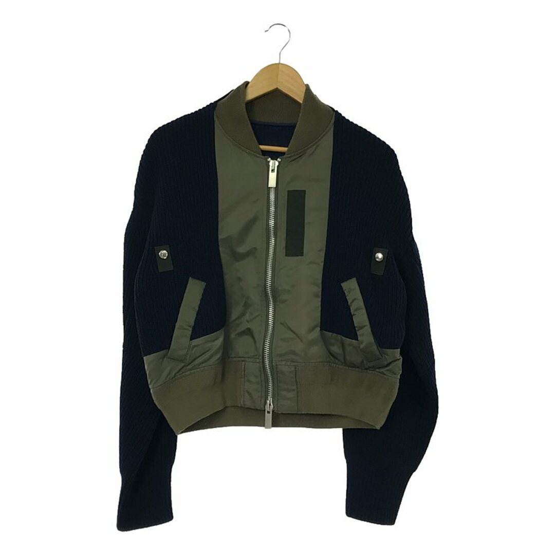 sacai - sacai / サカイ | 異素材 MA-1 ニット ドッキング sacai - sacai / サカイ | 異素材 MA-1 ニット ドッキング