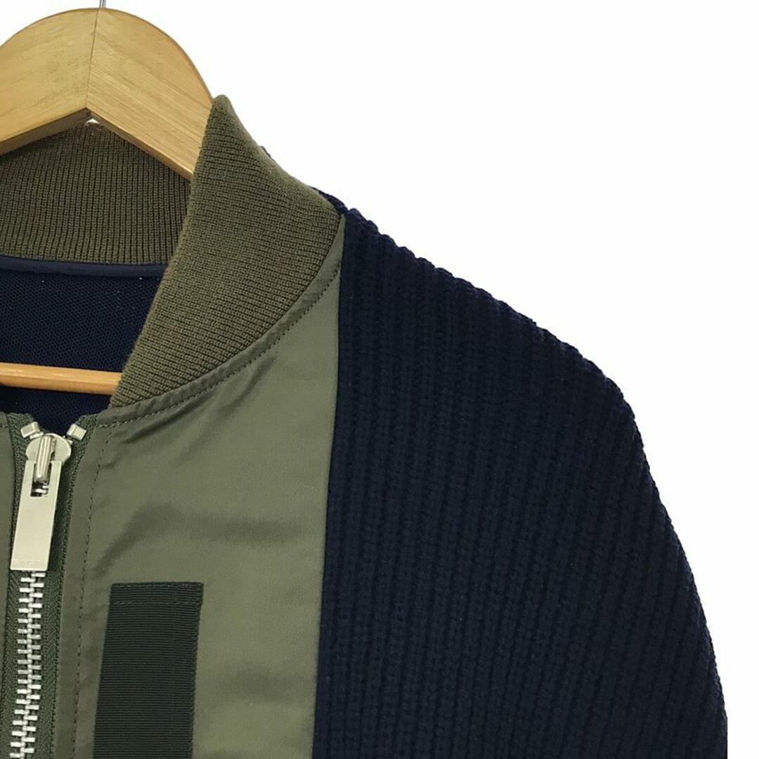 sacai - sacai / サカイ | 異素材 MA-1 ニット ドッキング sacai - sacai / サカイ | 異素材 MA-1 ニット ドッキング