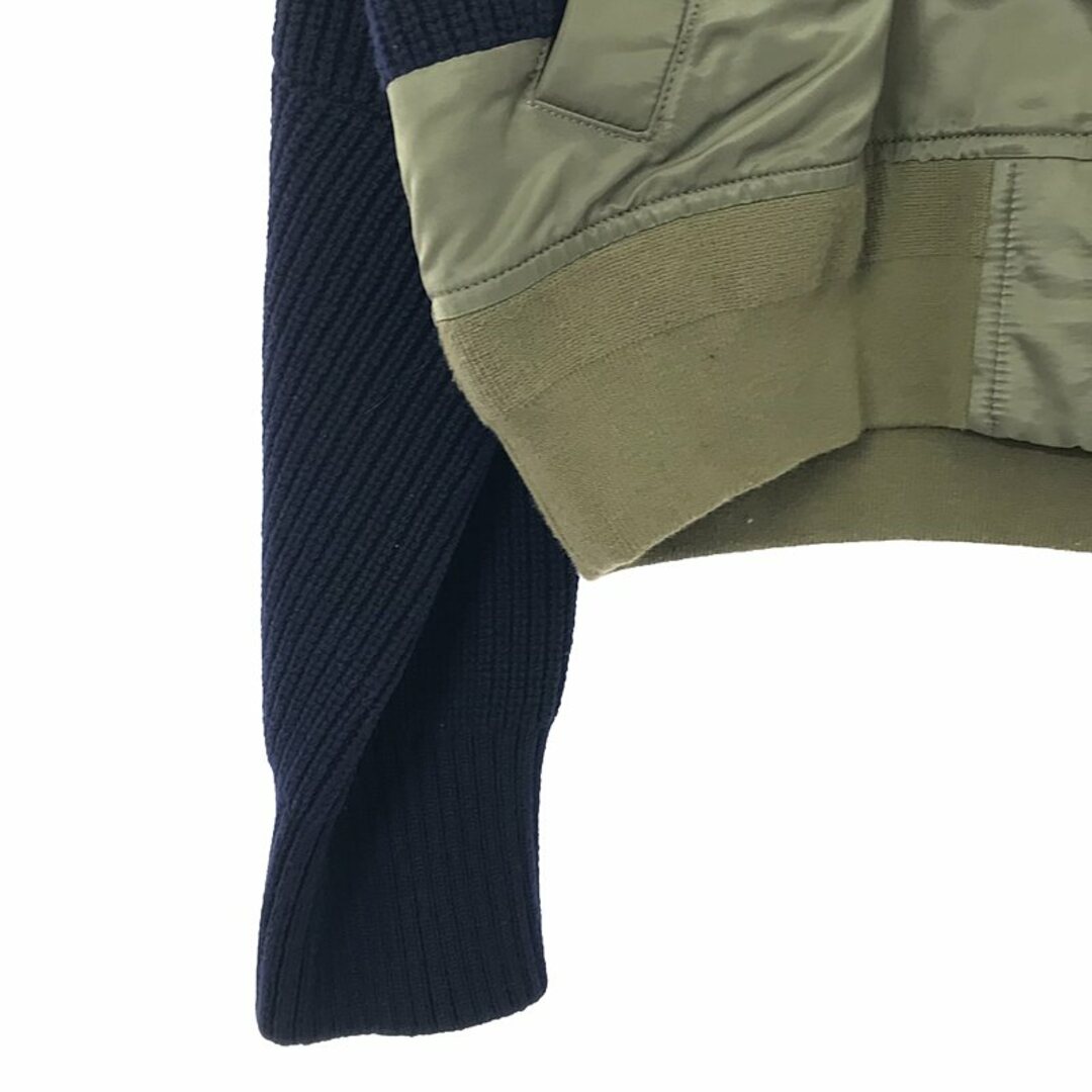 sacai - sacai / サカイ | 異素材 MA-1 ニット ドッキング sacai - sacai / サカイ | 異素材 MA-1 ニット ドッキング
