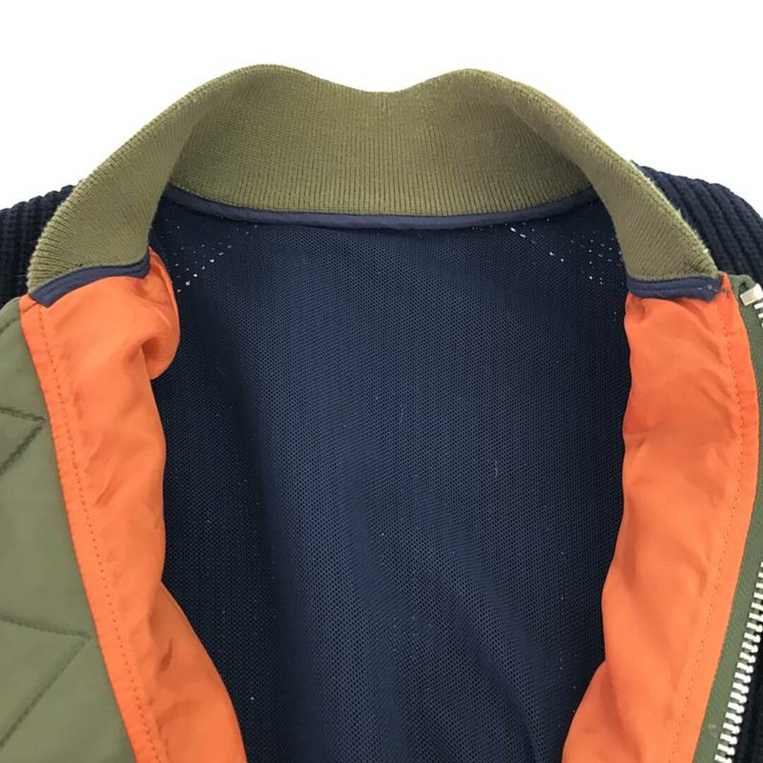 sacai - sacai / サカイ | 異素材 MA-1 ニット ドッキング sacai - sacai / サカイ | 異素材 MA-1 ニット ドッキング