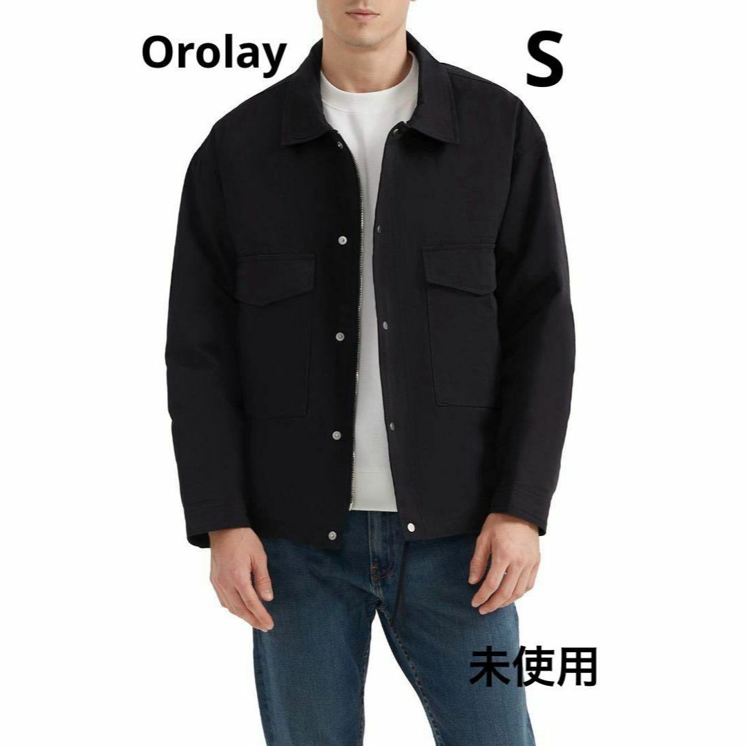 Orolay ダウンジャケット メンズ ブラック S ダウンコート 1-12 Orolay ダウンジャケット メンズ ブラック S ダウンコート 1-12