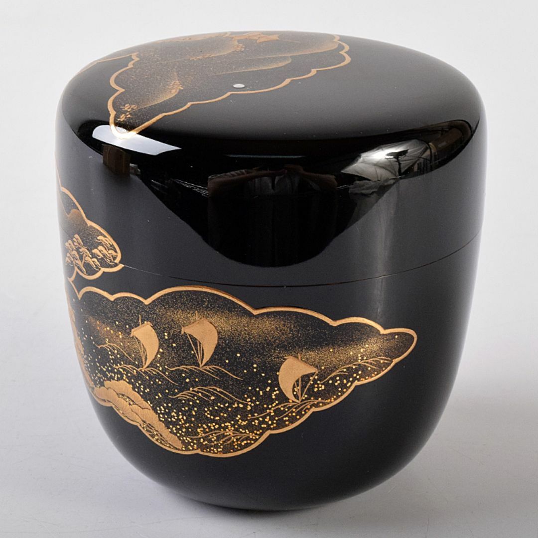 輪島塗-蒔絵、近江八景蒔絵ー棗 工芸品|椀 輪島塗-蒔絵、近江八景蒔絵ー棗 工芸品|椀