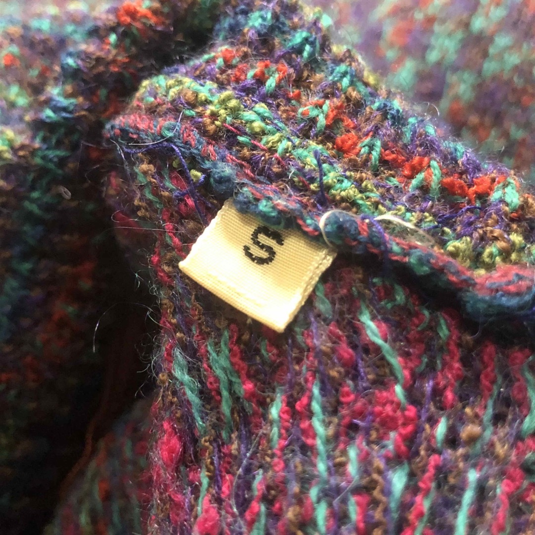 イタリア製 vintage missoni オレンジタグ 総柄ニットワンピース イタリア製 vintage missoni オレンジタグ 総柄ニットワンピース