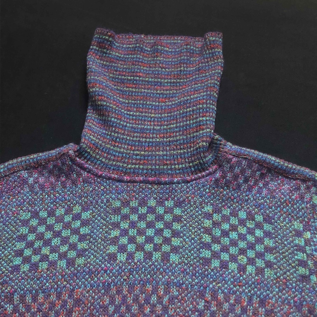 イタリア製 vintage missoni オレンジタグ 総柄ニットワンピース イタリア製 vintage missoni オレンジタグ 総柄ニットワンピース