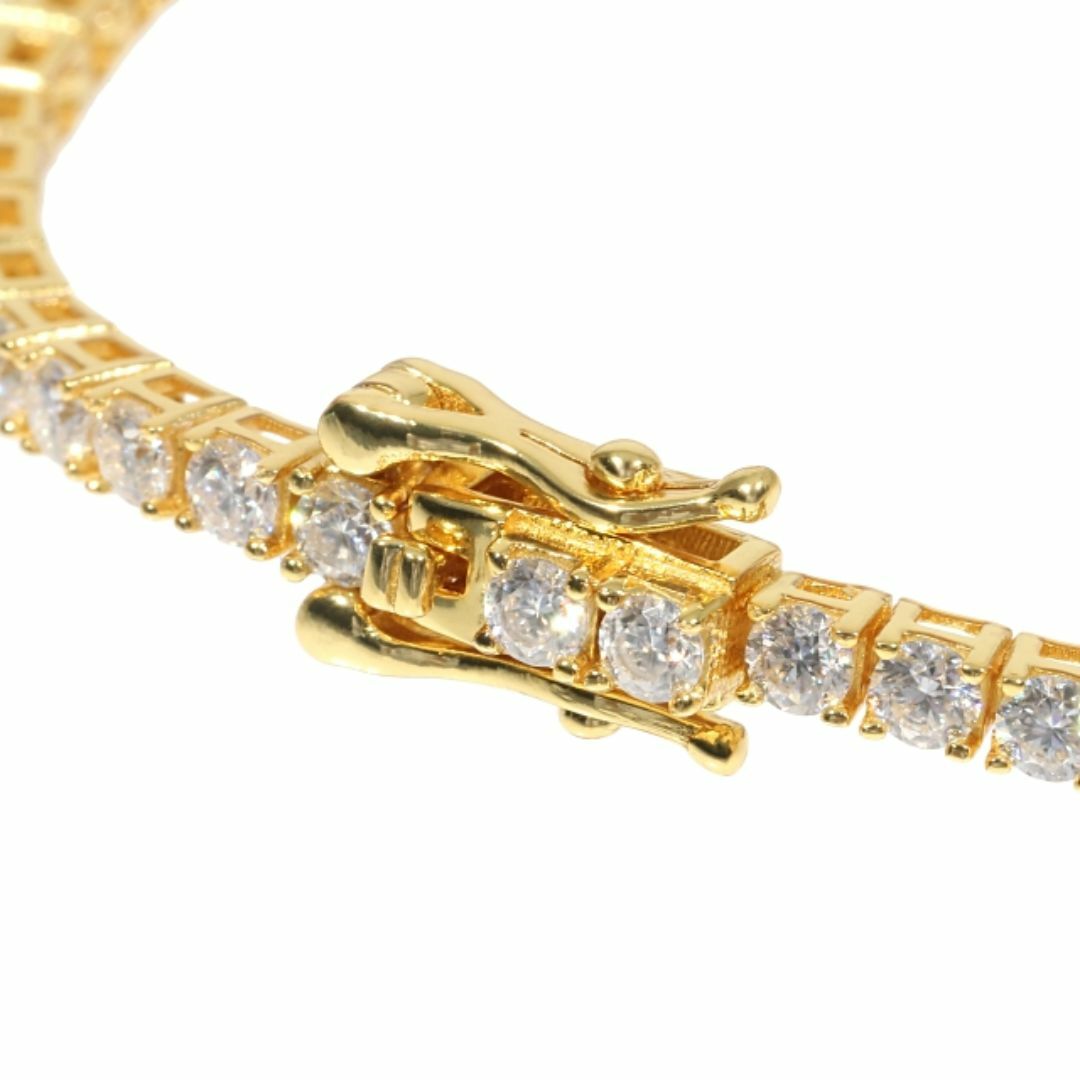 モアサナイト 2.5mm×18cm ブレスレット テニスブレスレット モアサナイト 2.5mm×18cm ブレスレット テニスブレスレット