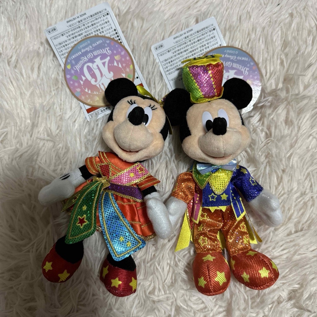 Disney - ミッキー&ミニー ディズニーランド40周年 ぬいぐるみ Disney - ミッキー&ミニー ディズニーランド40周年 ぬいぐるみ