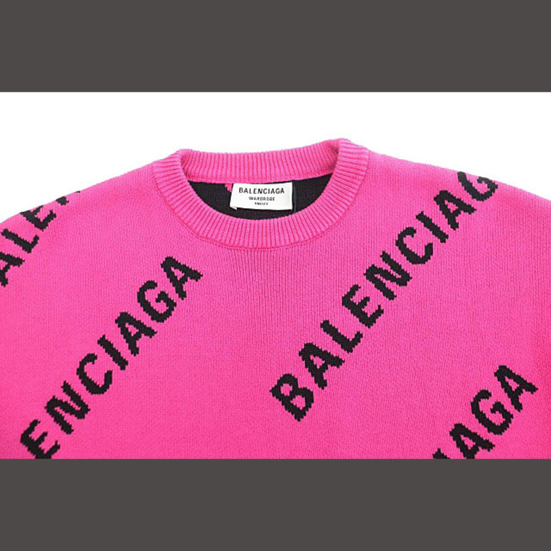 BALENCIAGA - バレンシアガ 21AW ロゴ オーバーサイズ ニット BALENCIAGA - バレンシアガ 21AW ロゴ オーバーサイズ ニット