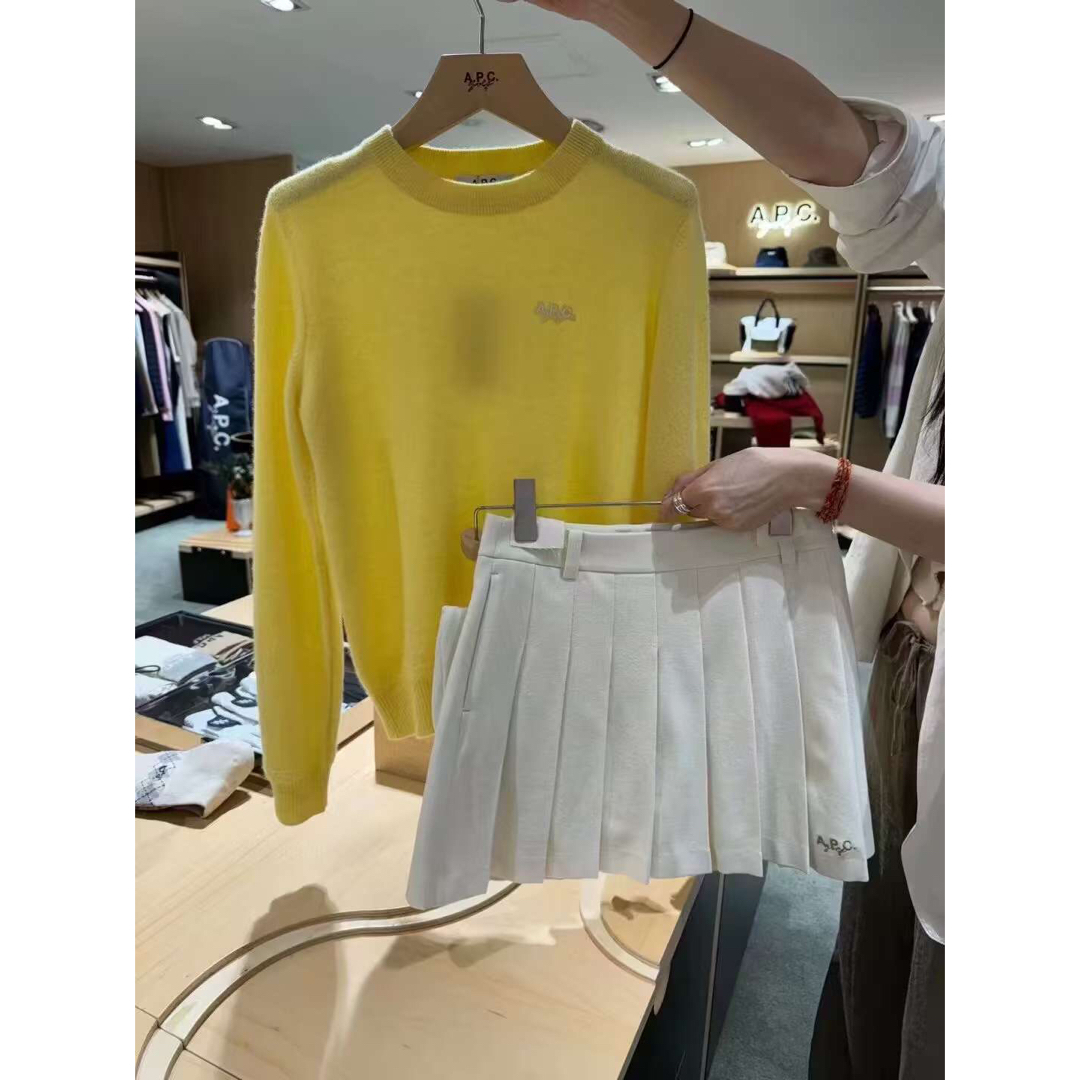 A.P.C. ゴルフウェア レディース セーター 長袖 3色 A.P.C. ゴルフウェア レディース セーター 長袖 3色