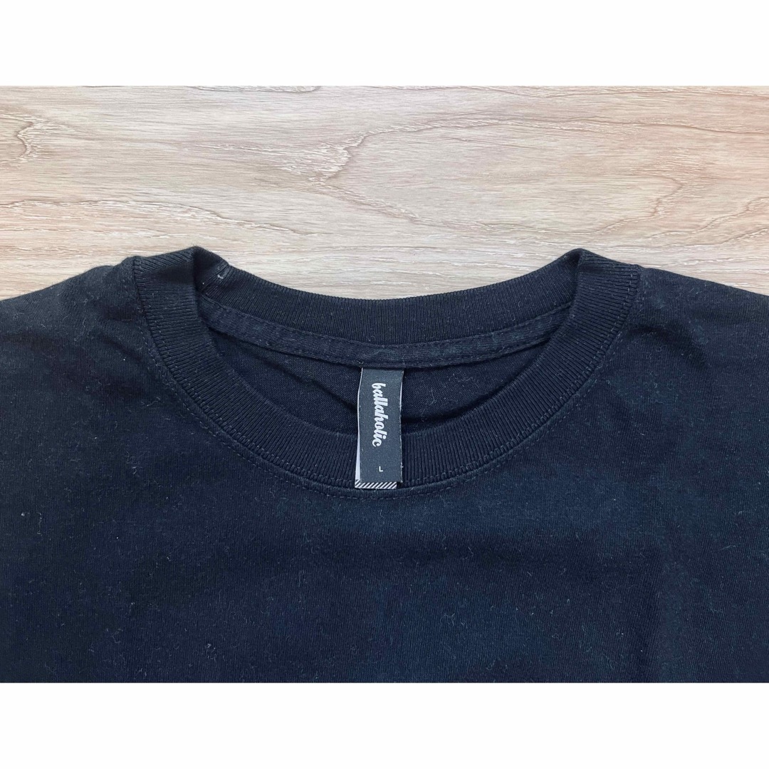 ballaholic - 【美品】ballaholic Logo reflector Tシャツ L 黒 ballaholic - 【美品】ballaholic Logo reflector Tシャツ L 黒