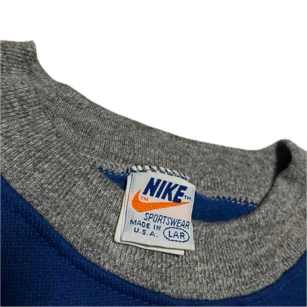 NIKE - vintage 70s NIKE オレンジタグ ラグランスウェットの NIKE - vintage 70s NIKE オレンジタグ ラグランスウェットの