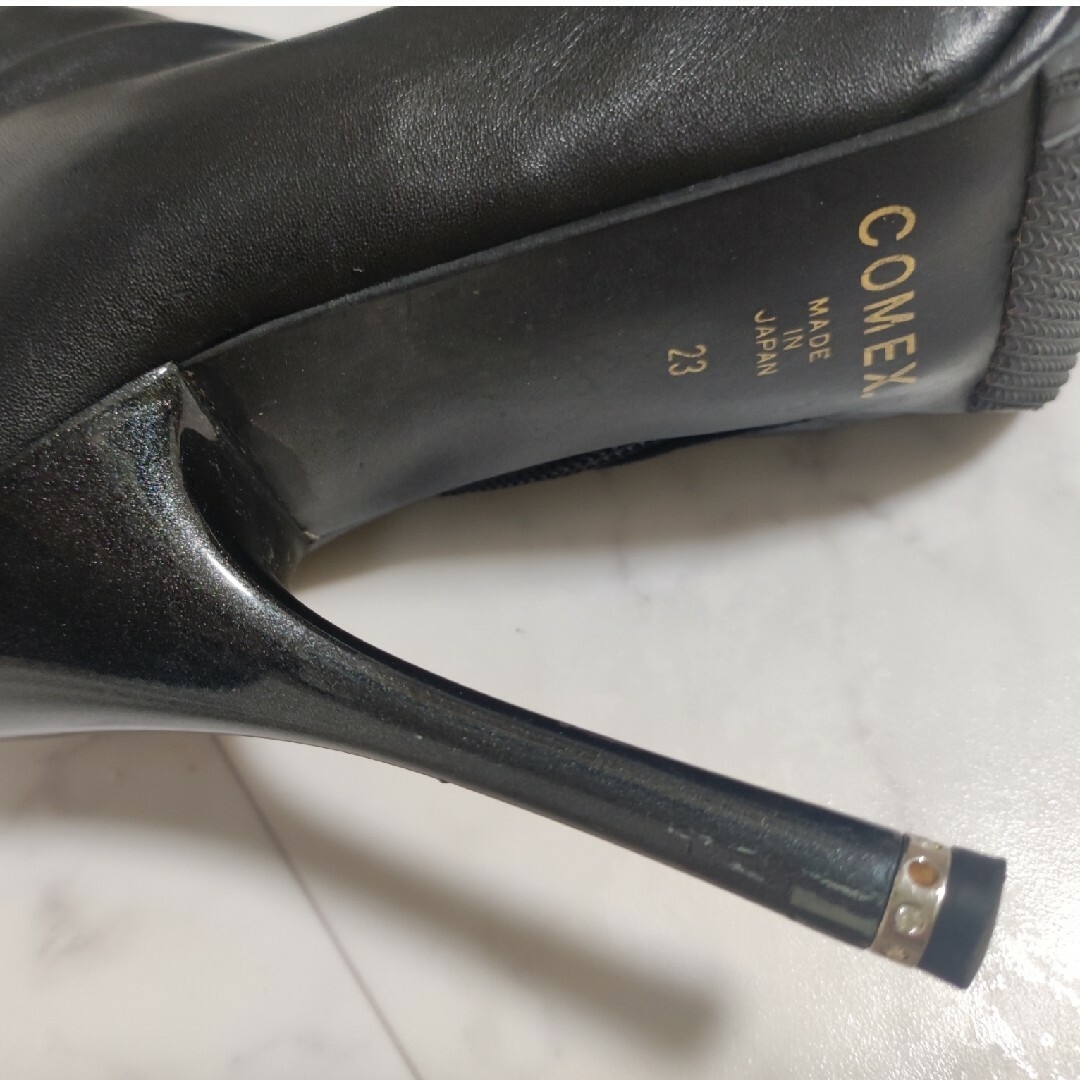 COMEX - COMEX 本革ニーハイブーツの通販 by みにまりすと COMEX - COMEX 本革ニーハイブーツの通販 by みにまりすと