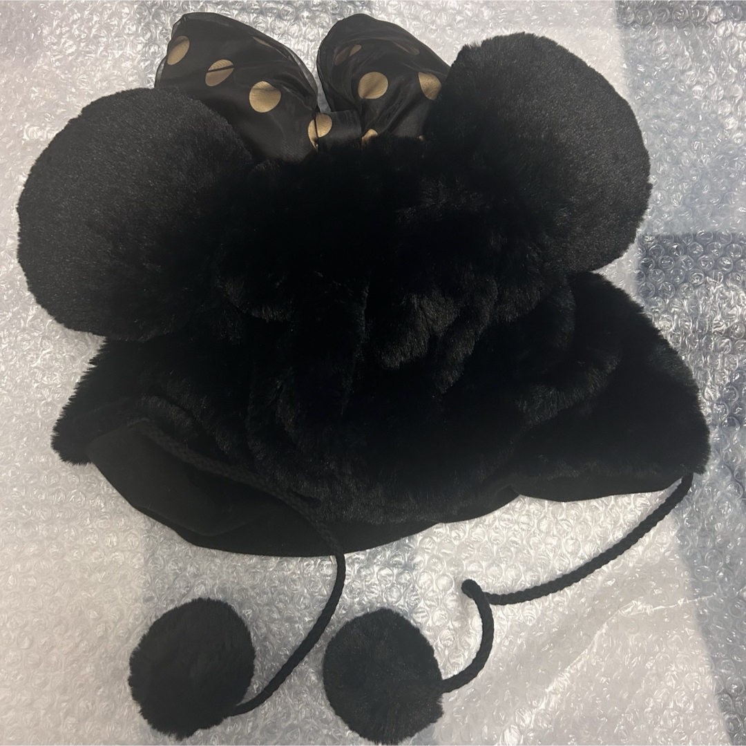 Disney - ディズニー ミニーちゃん 黒水玉リボン ファンキャップ Disney - ディズニー ミニーちゃん 黒水玉リボン ファンキャップ