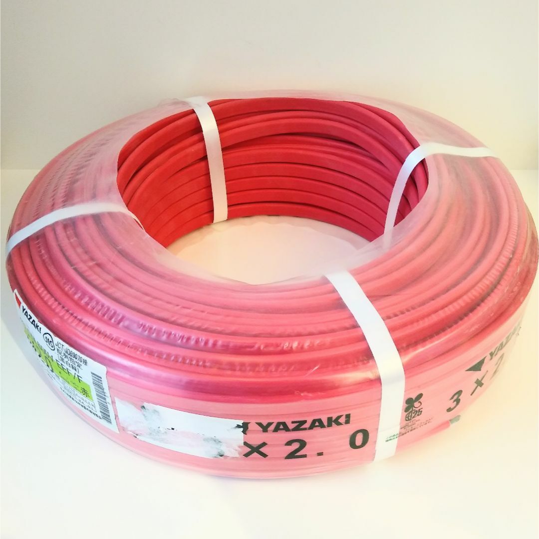 YX03254》矢崎 ソフトEM 600V 3×2.0㎜ EEF/F 配列(黒白緑) 被覆 YX03254》矢崎 ソフトEM 600V 3×2.0㎜ EEF/F 配列(黒白緑) 被覆