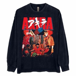 AKIRA アキラ ロンT 長袖 ブラック vintageの通販 by yutete AKIRA アキラ ロンT 長袖 ブラック vintageの通販 by yutete