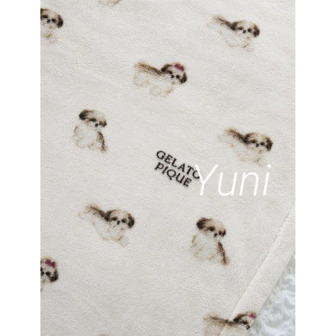 gelato pique - 正規品♡【Sleep】シーズー柄 プリント毛布 gelato pique - 正規品♡【Sleep】シーズー柄 プリント毛布