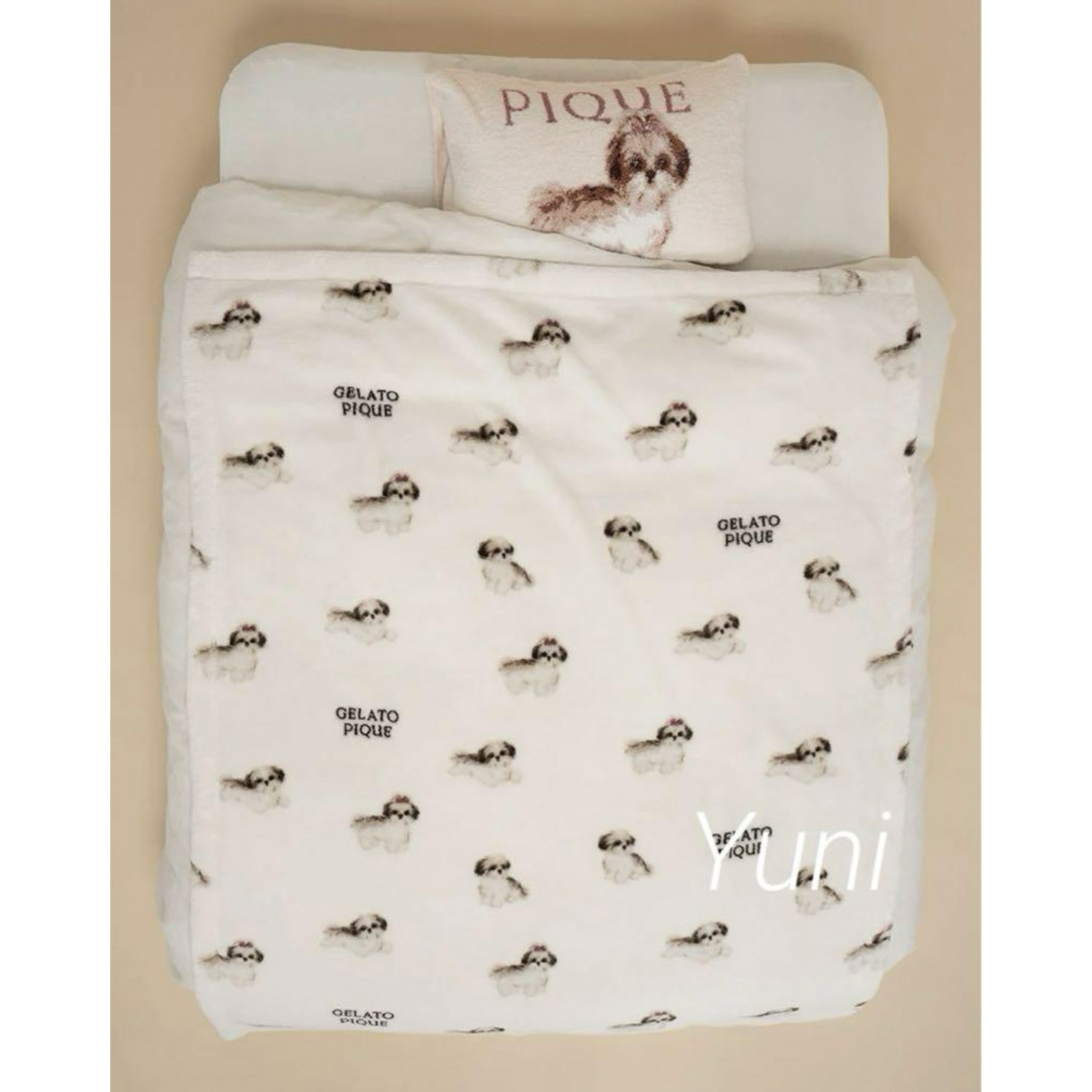 gelato pique - 正規品♡【Sleep】シーズー柄 プリント毛布 gelato pique - 正規品♡【Sleep】シーズー柄 プリント毛布