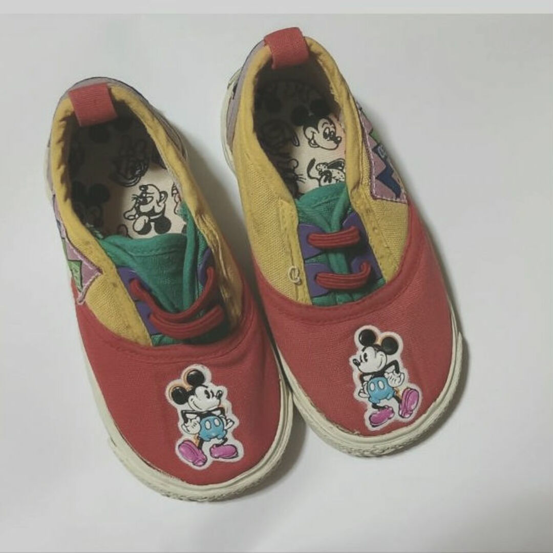 Disney - ディズニー ミッキー スニーカー 14cm カラフル Disney - ディズニー ミッキー スニーカー 14cm カラフル
