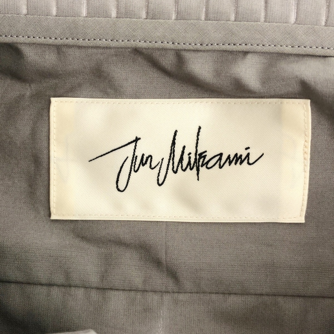 JUN MIKAMI ジュンミカ 23SS プリーツカラーコットンシャツ グレー F JUN MIKAMI ジュンミカ 23SS プリーツカラーコットンシャツ グレー F