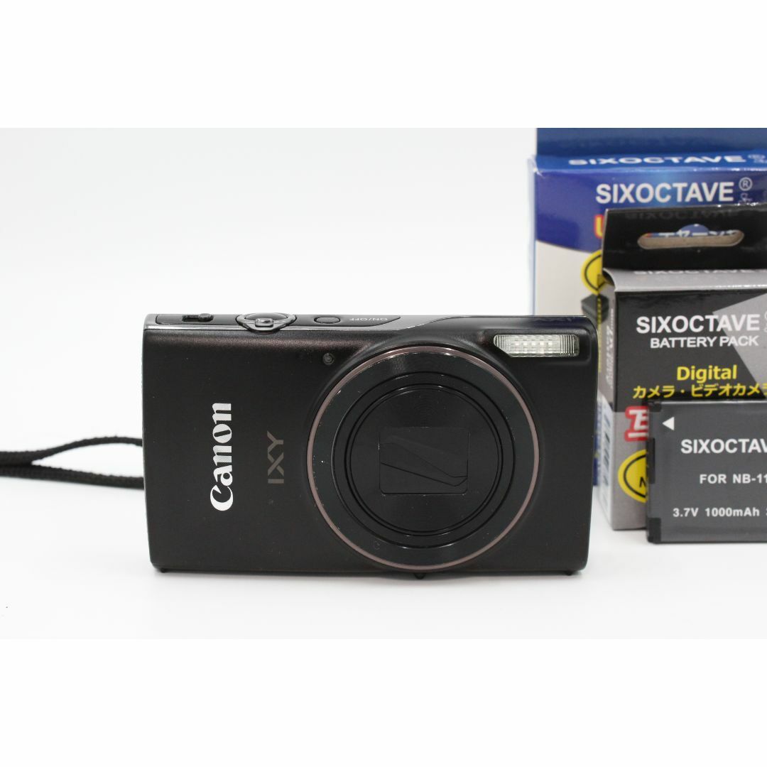 Canon - ＜＜新品充電器（社外品）&新品バッテリー（社外品）付き！！＞＞【良品】CANON キヤノン IXY 650 ブラック 光学12倍ズーム #LE2024763