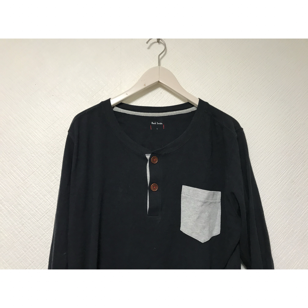 Paul Smith - 本物ポールスミスPAULSMITHヘンリーネック長袖ロン Paul Smith - 本物ポールスミスPAULSMITHヘンリーネック長袖ロン