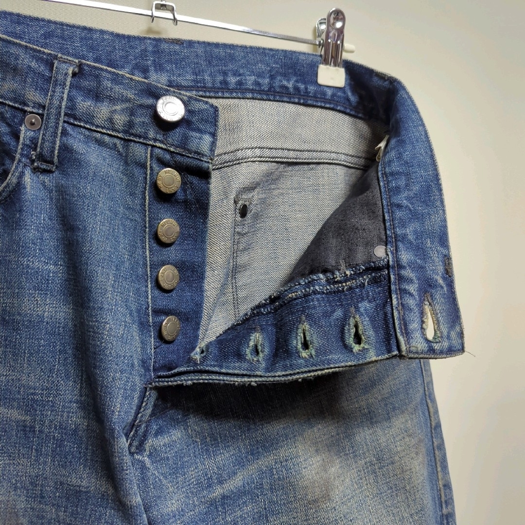 HELMUT LANG - ☆USA製 HELMUT LANG USED加工 ペンキ 赤耳 HELMUT LANG - ☆USA製 HELMUT LANG USED加工 ペンキ 赤耳