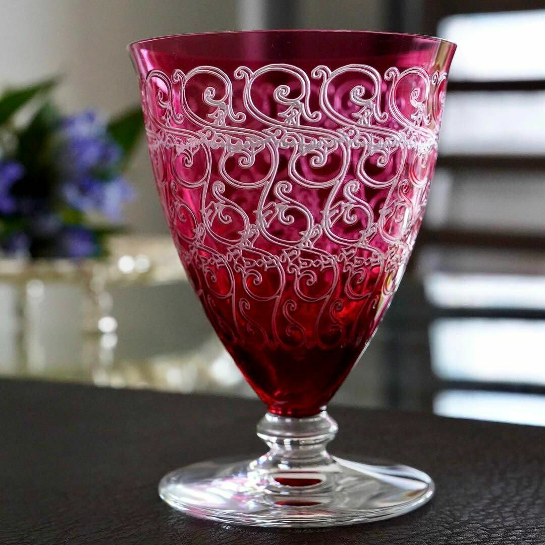 Baccarat - 美品☆オールドバカラBACCARAT金赤☆レッド Baccarat - 美品☆オールドバカラBACCARAT金赤☆レッド
