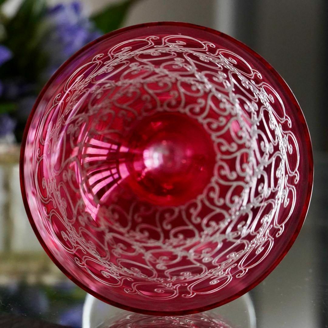 Baccarat - 美品☆オールドバカラBACCARAT金赤☆レッド Baccarat - 美品☆オールドバカラBACCARAT金赤☆レッド