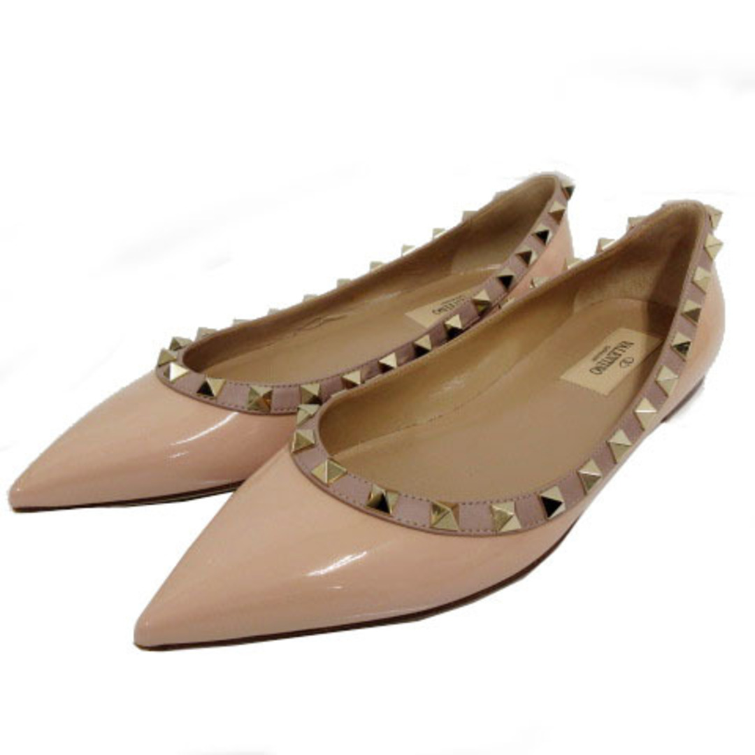 VALENTINO GARAVANI スタッズ付きハヒール36 ブラウン VALENTINO GARAVANI スタッズ付きハヒール36 ブラウン