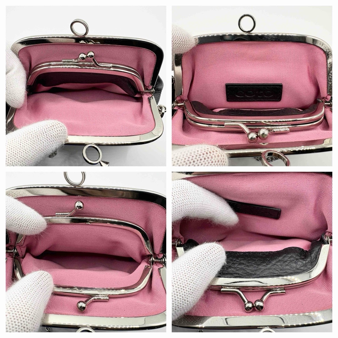 美品☆】coto コト コンビクロコ がま口財布 カラーストーン 美品☆】coto コト コンビクロコ がま口財布 カラーストーン