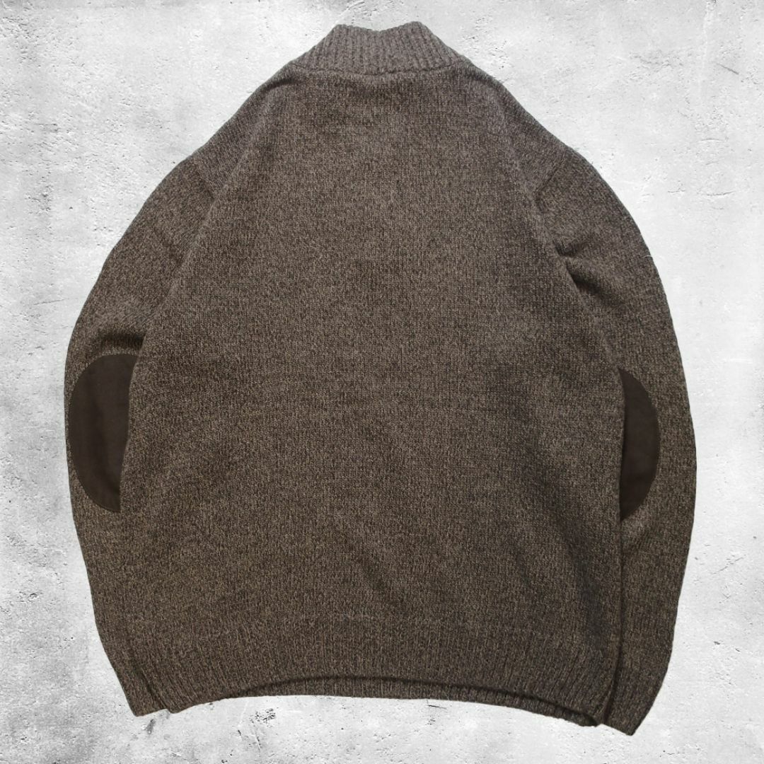 CHAPS - CHAPS ハーフボタン ニット チャップス ブラウン CHAPS - CHAPS ハーフボタン ニット チャップス ブラウン