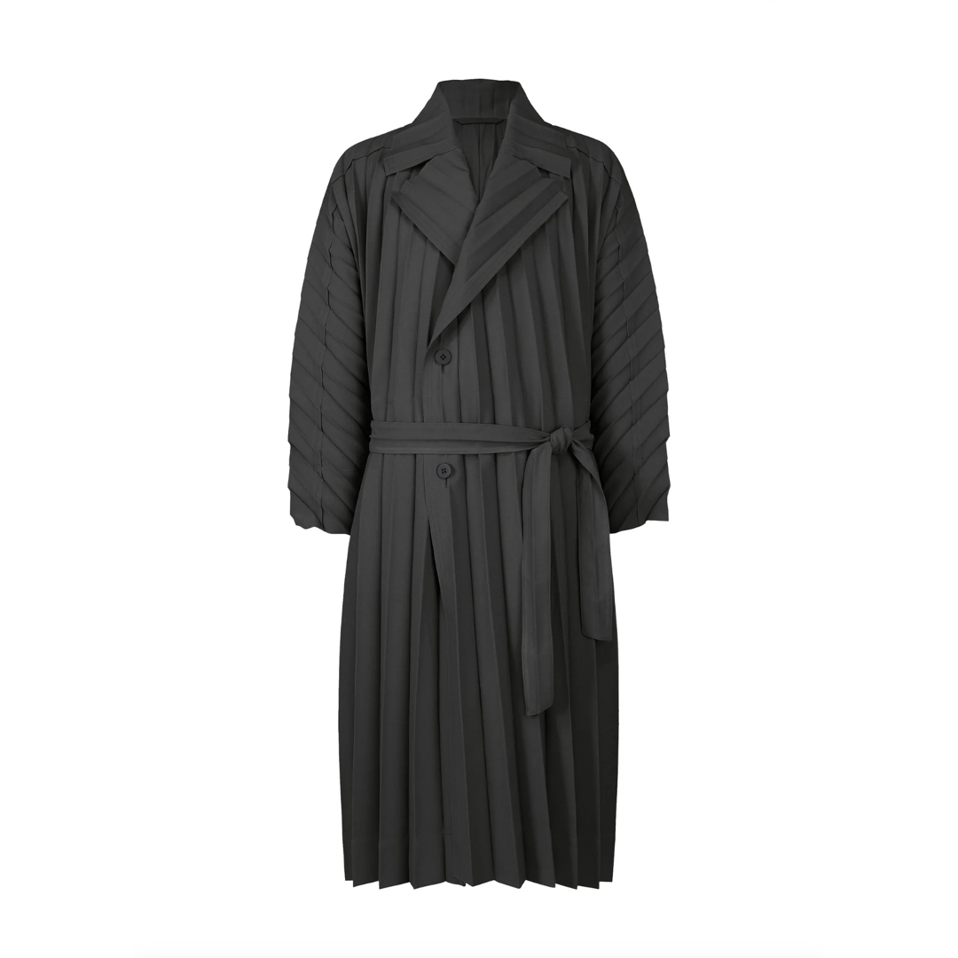 ISSEY MIYAKE - オムプリッセ エッジコート ダブルトレンチ ISSEY MIYAKE - オムプリッセ エッジコート ダブルトレンチ