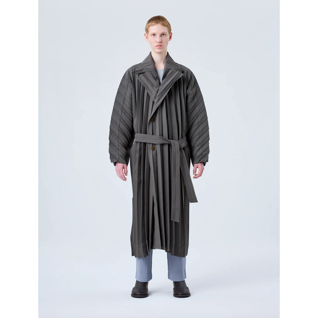 ISSEY MIYAKE - オムプリッセ エッジコート ダブルトレンチ ISSEY MIYAKE - オムプリッセ エッジコート ダブルトレンチ