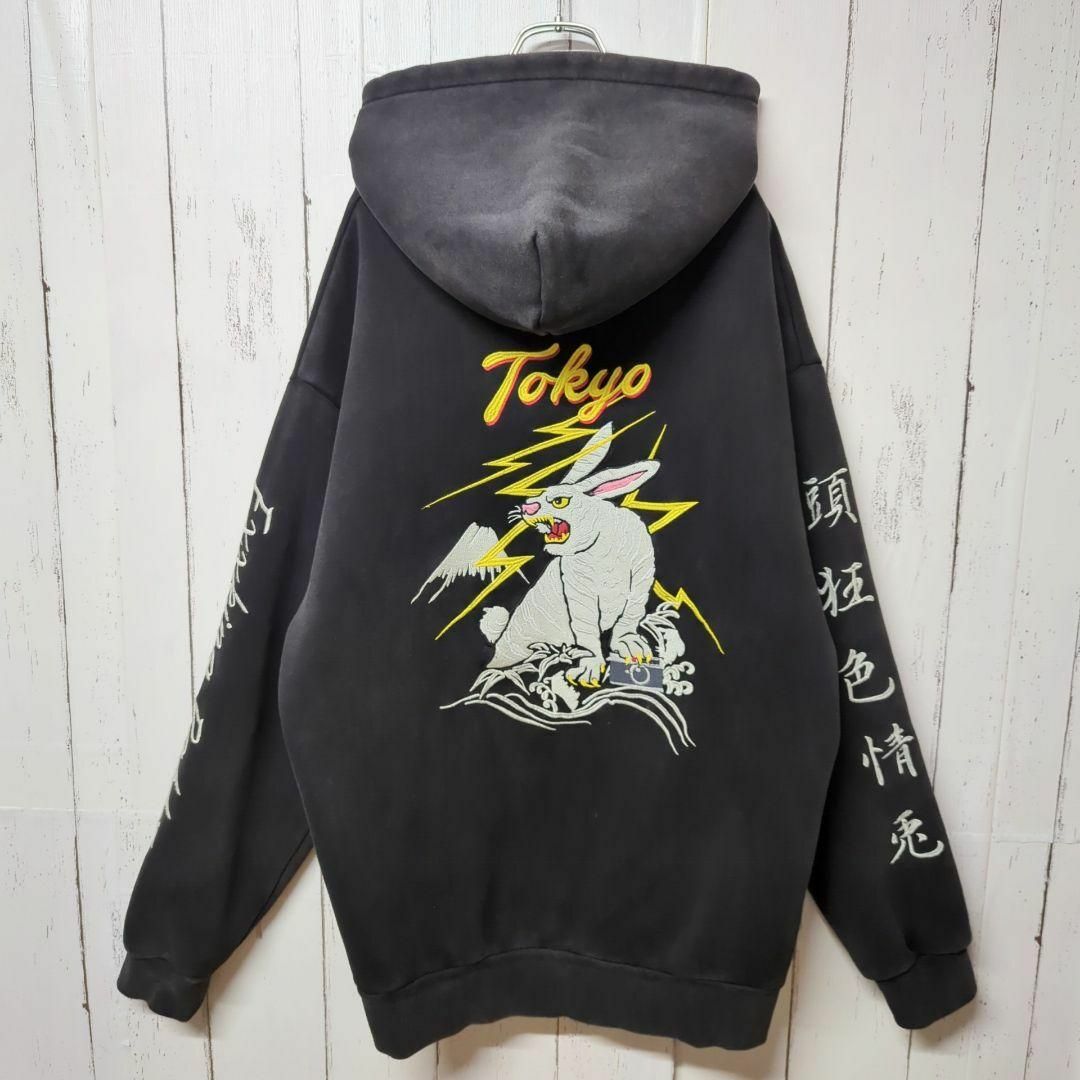 FR2 - 【即完売モデル】 FR2 両面刺繍 頭狂色情兎 希少サイズ FR2 - 【即完売モデル】 FR2 両面刺繍 頭狂色情兎 希少サイズ