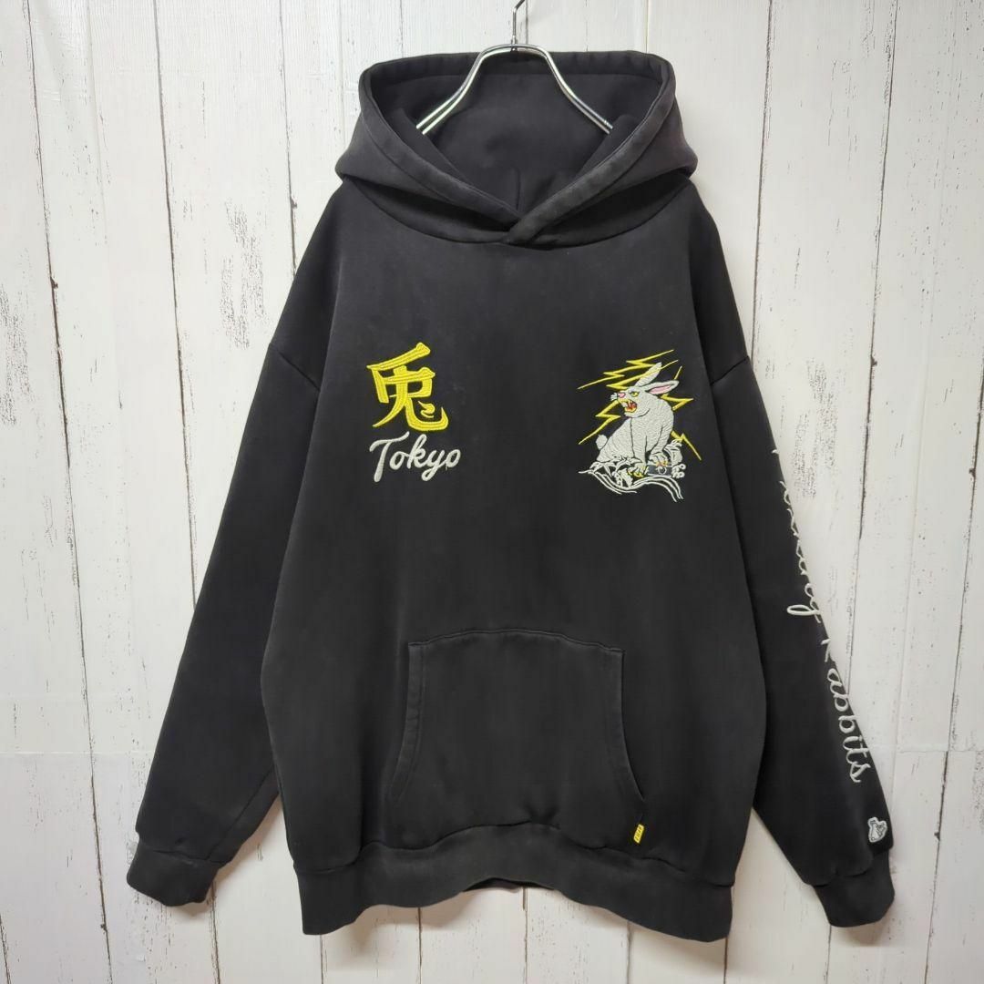 FR2 - 【即完売モデル】 FR2 両面刺繍 頭狂色情兎 希少サイズ FR2 - 【即完売モデル】 FR2 両面刺繍 頭狂色情兎 希少サイズ